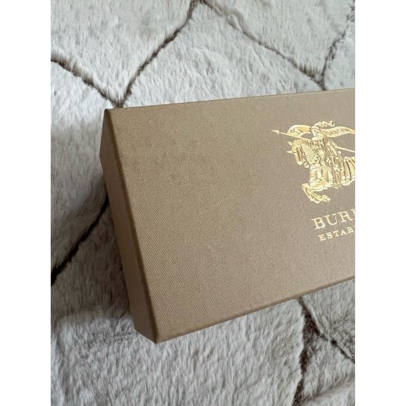Burberry Case Cardboard Storage Box Beige 3" x 7" x 2" - Picture 8 of 8